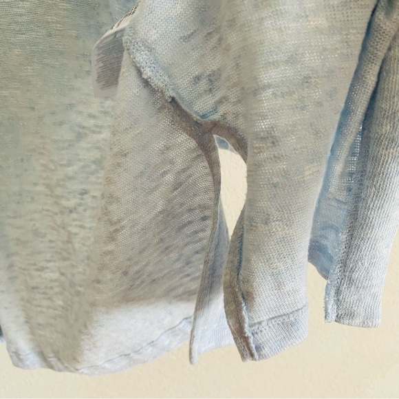 Old Navy GIRL open front long cardigan size XL 14-16 sky blue duster pockets - Picture 7 of 7